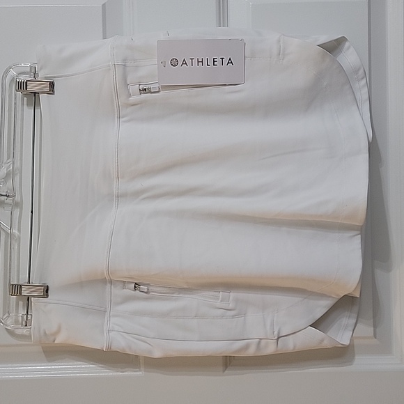 ATHLETA FAIRWAY GOLF SKORT 16" NWT WHITE SIZE MEDIUM - Picture 5 of 10